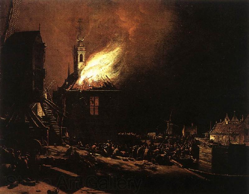 POEL, Egbert van der The Explosion of the Delft magazine af France oil painting art